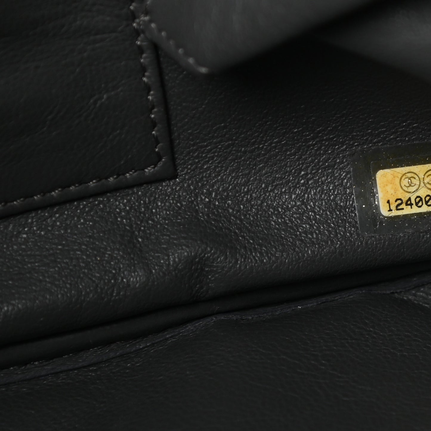 Aged Calfskin Quilted Large Reissue Camera Case Grey