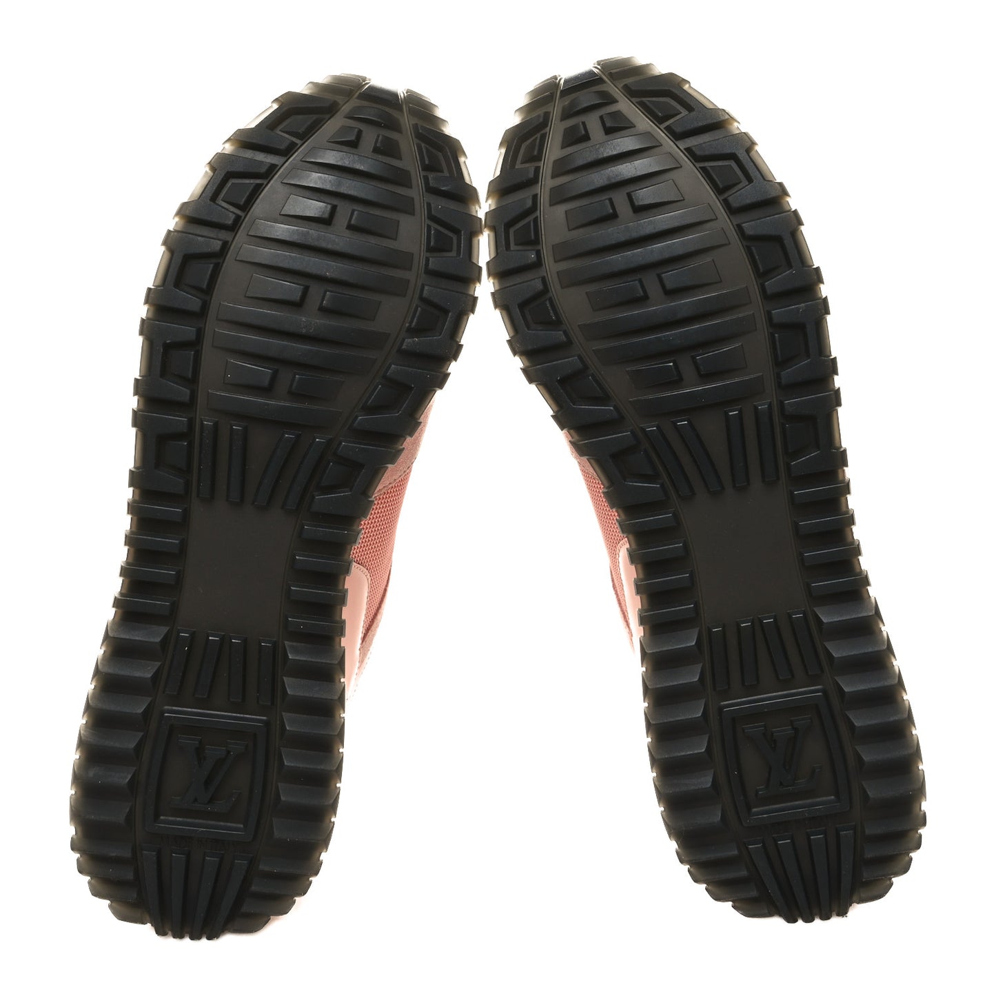 Suede Damier Azur Run Away Sneakers 40 Pink