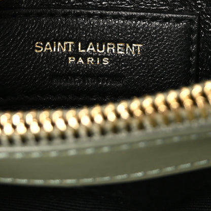 Saint Laurent Calfskin Y Quilted Monogram Small Loulou Chain Satchel Light Sage 6 of 10