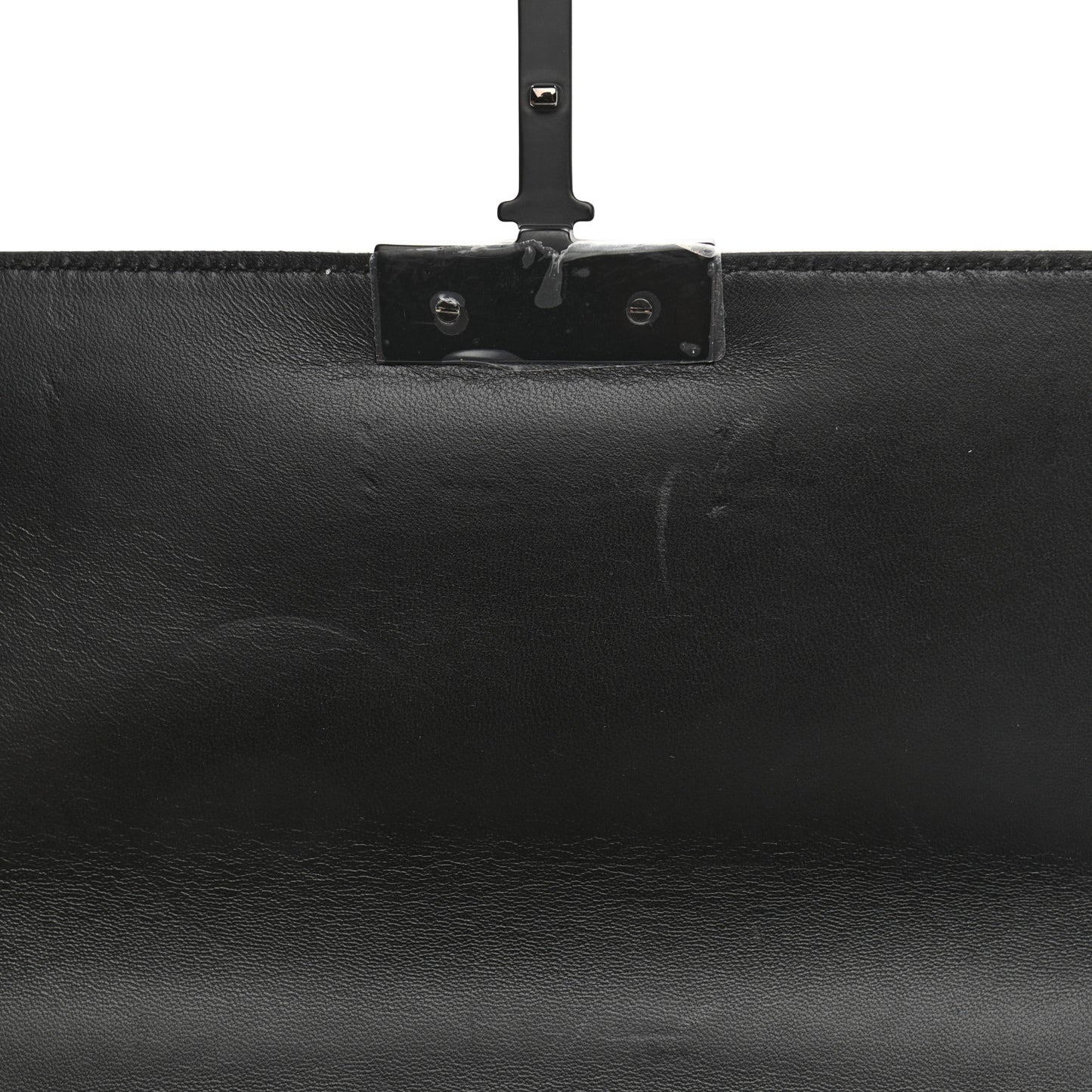 Crystal Calfskin 30 Checkered Montaigne Flap Bag Black White