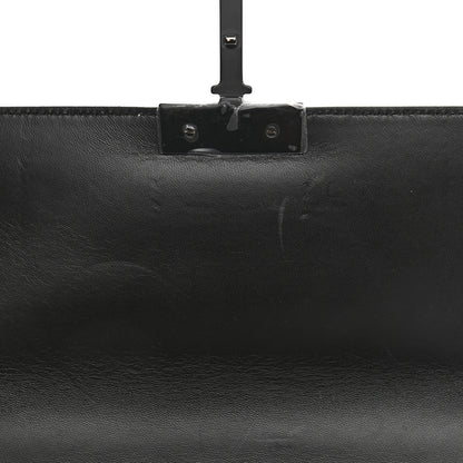 Christian Dior Crystal Calfskin 30 Checkered Montaigne Flap Bag Black White 11 of 12