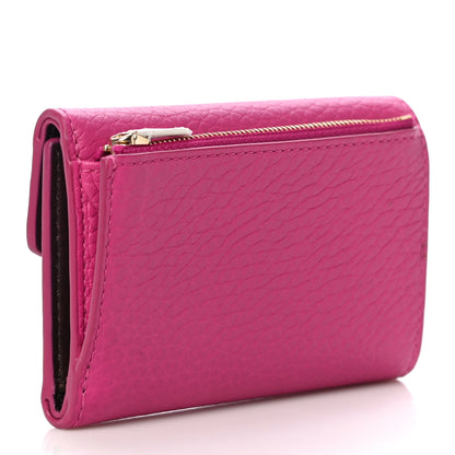 Mulberry Heavy Grain Folded Multi Card Case Wallet Pink 3 of 10