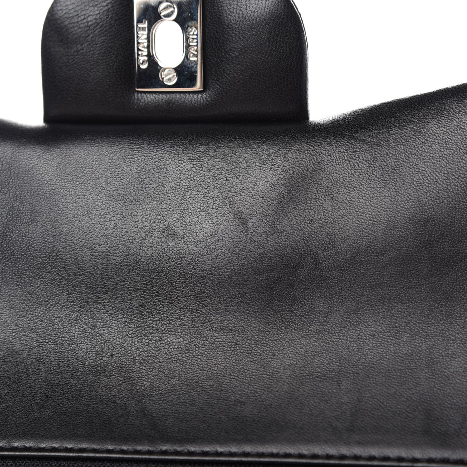 Chanel Lambskin Quilted Maxi Double Flap Black 8 of 13