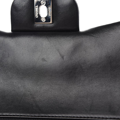 Chanel Lambskin Quilted Maxi Double Flap Black 8 of 13