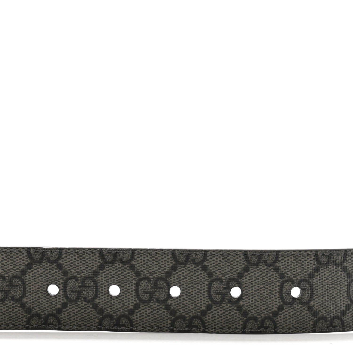Gucci GG Supreme Monogram Plutone Calfskin 35mm Belt 90 36 Gray 3 of 7