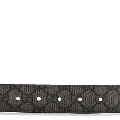 Gucci GG Supreme Monogram Plutone Calfskin 35mm Belt 90 36 Gray 3 of 7