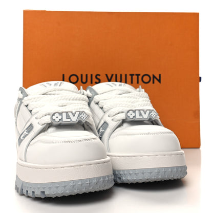 Louis Vuitton Calfskin Womens LV Trainer Maxi Sneakers 39 Gris 9 of 9