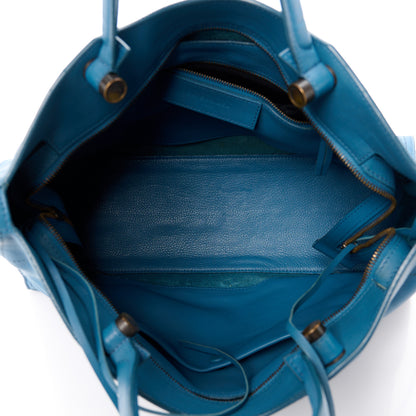 Balenciaga Veau Soyeux Perforated Blackout Hardware City Blue Canard 6 of 14