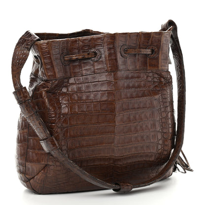 Nancy Gonzalez Crocodile Shoulder Bag Brown 3 of 12