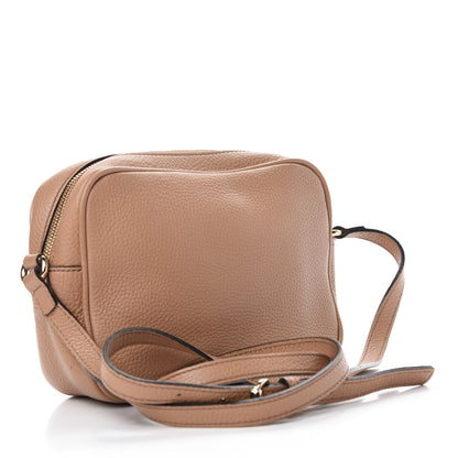 Gucci Pebbled Calfskin Small Soho Disco Bag Rose Beige 3 of 12