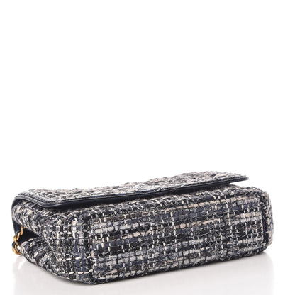 Chanel Tweed Snakeskin Quilted Small CC Filigree Flap Multicolor 4 of 14