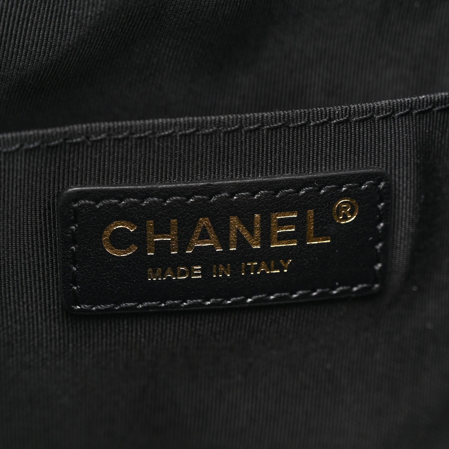 Chanel Lambskin Quilted Large CC Drawstring Bag Black 6 of 12
