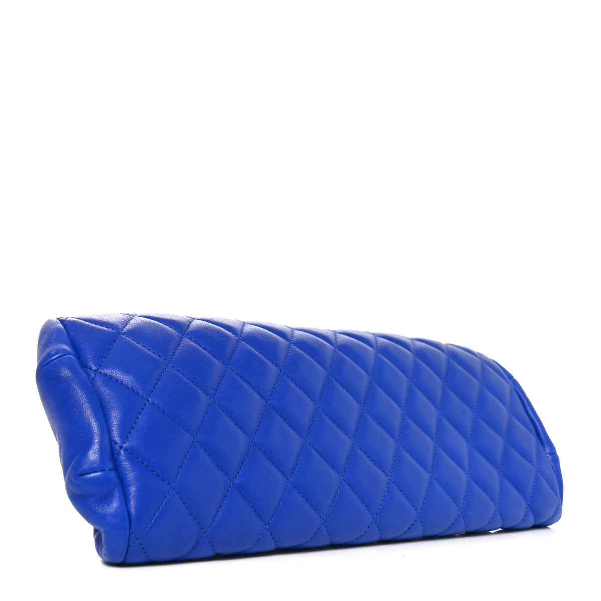 Chanel Lambskin Quilted Timeless Clutch Blue 4 of 10
