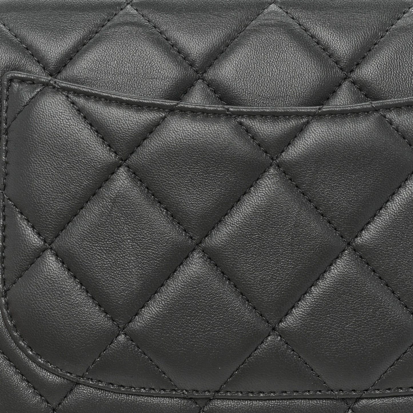 Lambskin Quilted Small Trendy CC Dual Handle Flap Bag Dark Grey