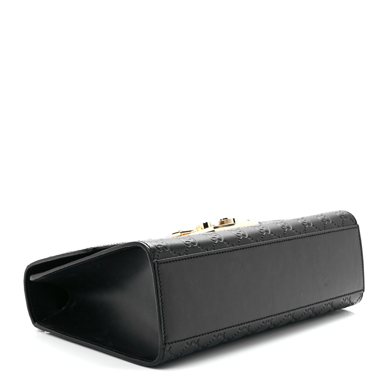 Gucci Guccissima Medium Padlock Shoulder Bag Black 4 of 13