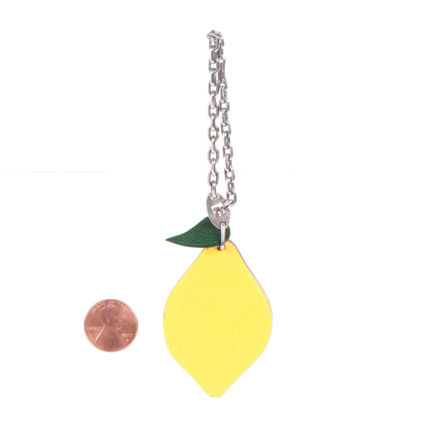 Chevre Mysore Lemon Key Chain Bag Charm Cumin
