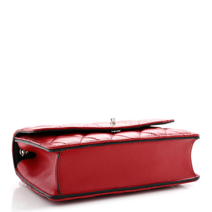 Mulberry Shiny Buffalo Quilted Darley Shoulder Bag Red 4 of 11