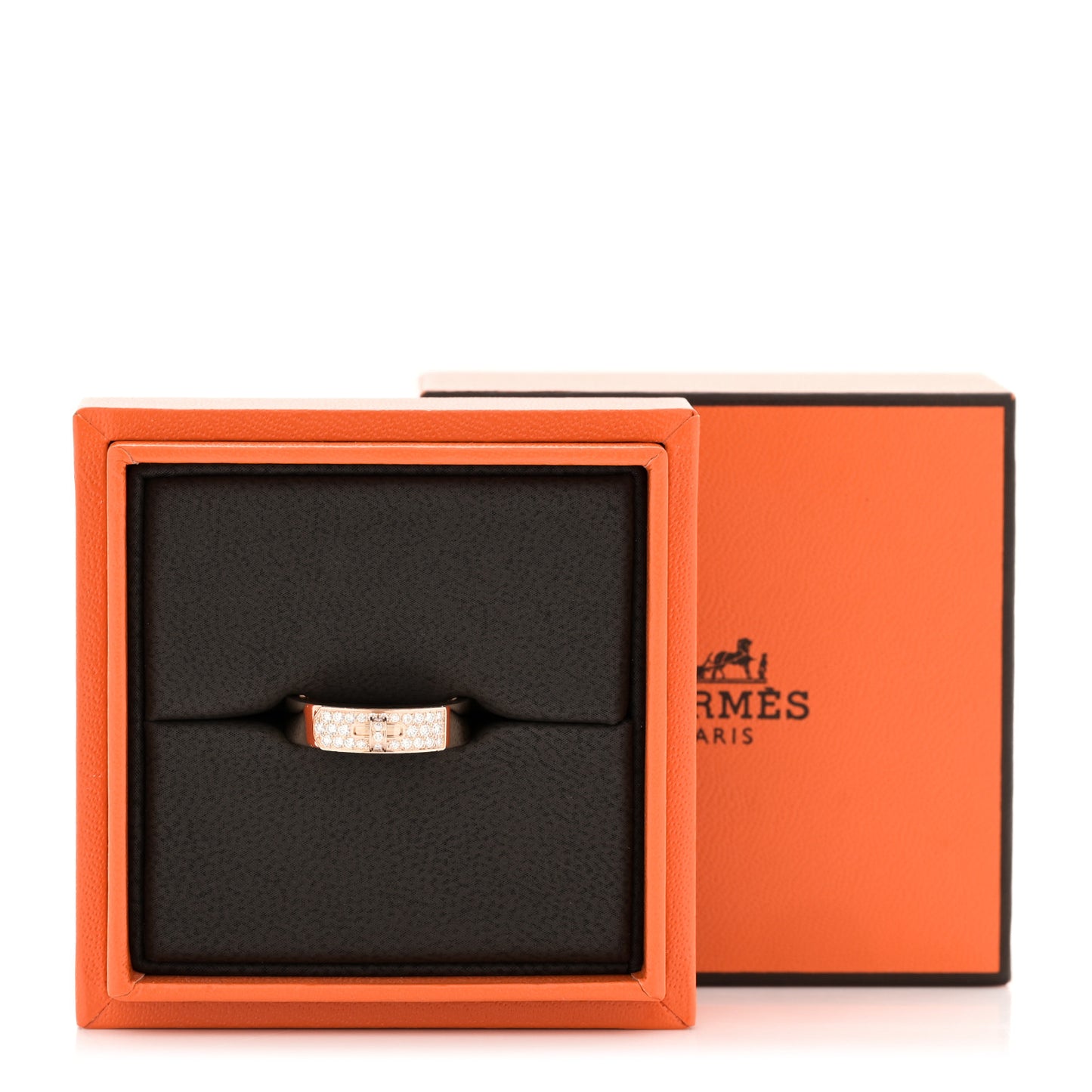 18K Rose Gold Diamond Pave Kelly Ring  52 6
