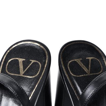 Valentino Garavani Nappa Rockstud Flair Ankle Wrap 80mm Sandals 36.5 Black 7 of 7