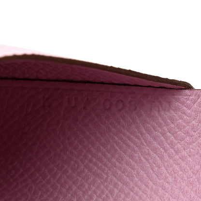 Hermes Epsom Calvi Duo Card Case Mauve Sylvestre 7 of 7