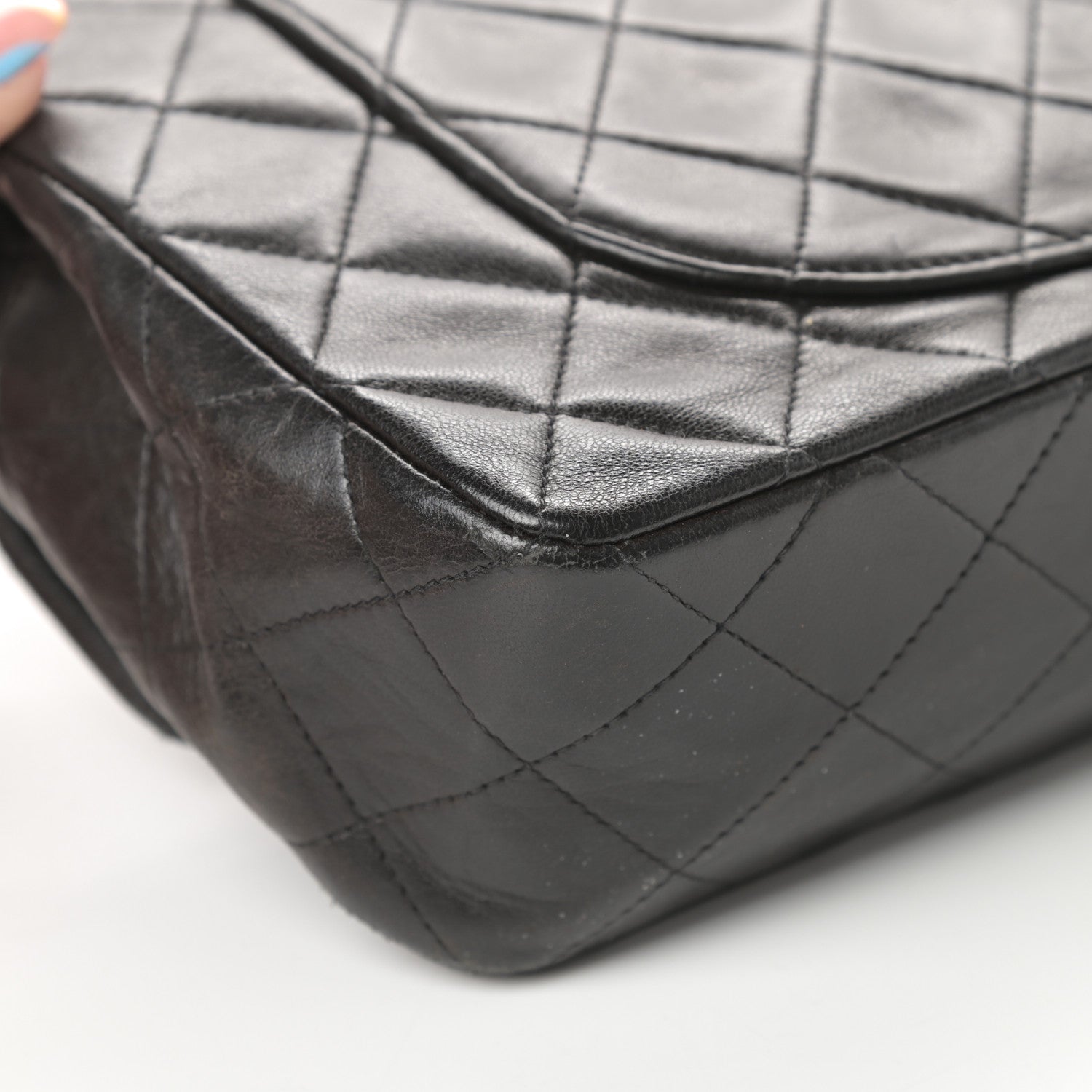 Chanel Lambskin Quilted Small Double Flap Black 13 of 20