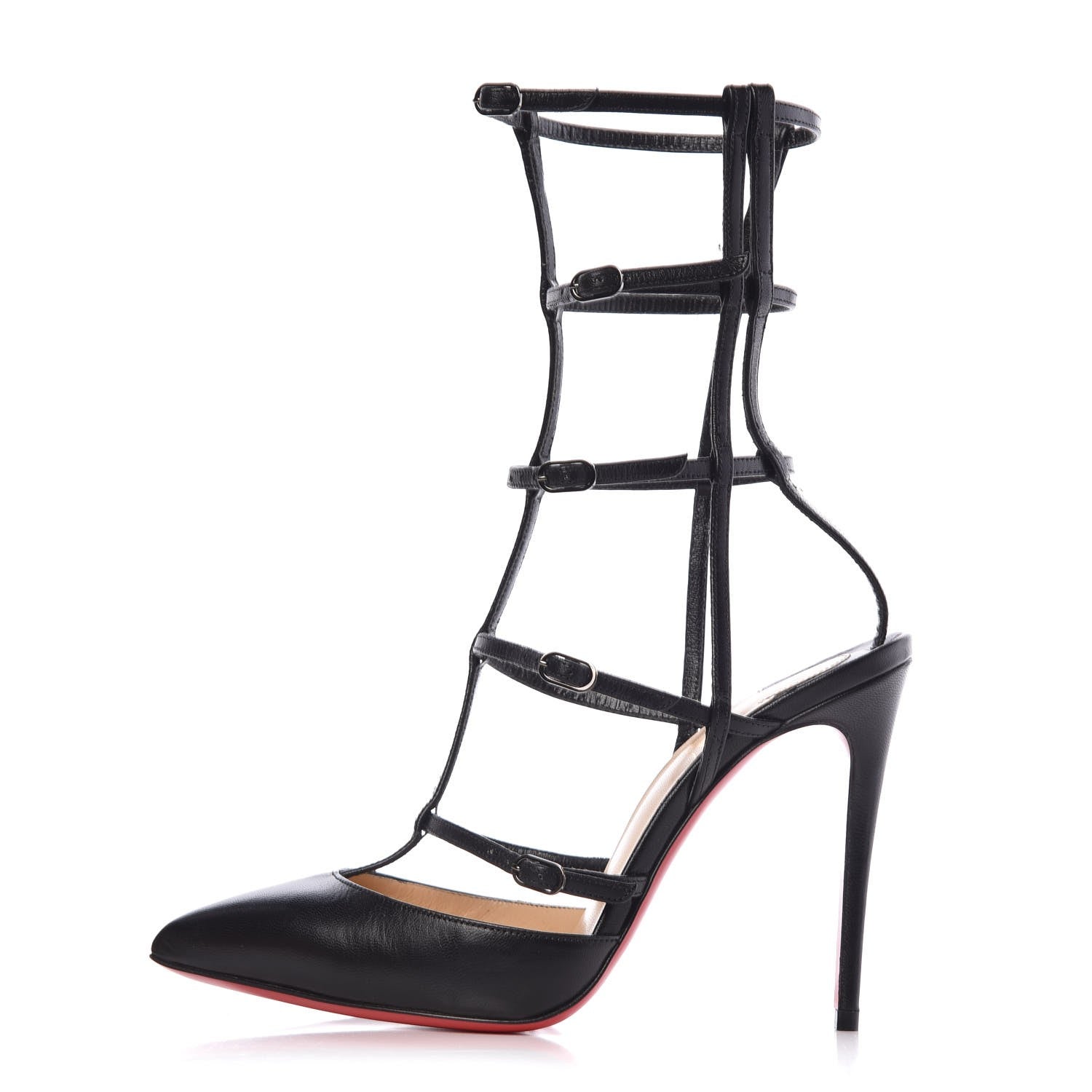Christian Louboutin Kid Kadreyana 100 Pumps 35.5 Black 1 of 8