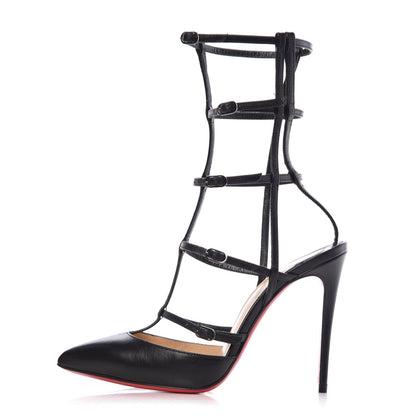 Christian Louboutin Kid Kadreyana 100 Pumps 35.5 Black 1 of 8
