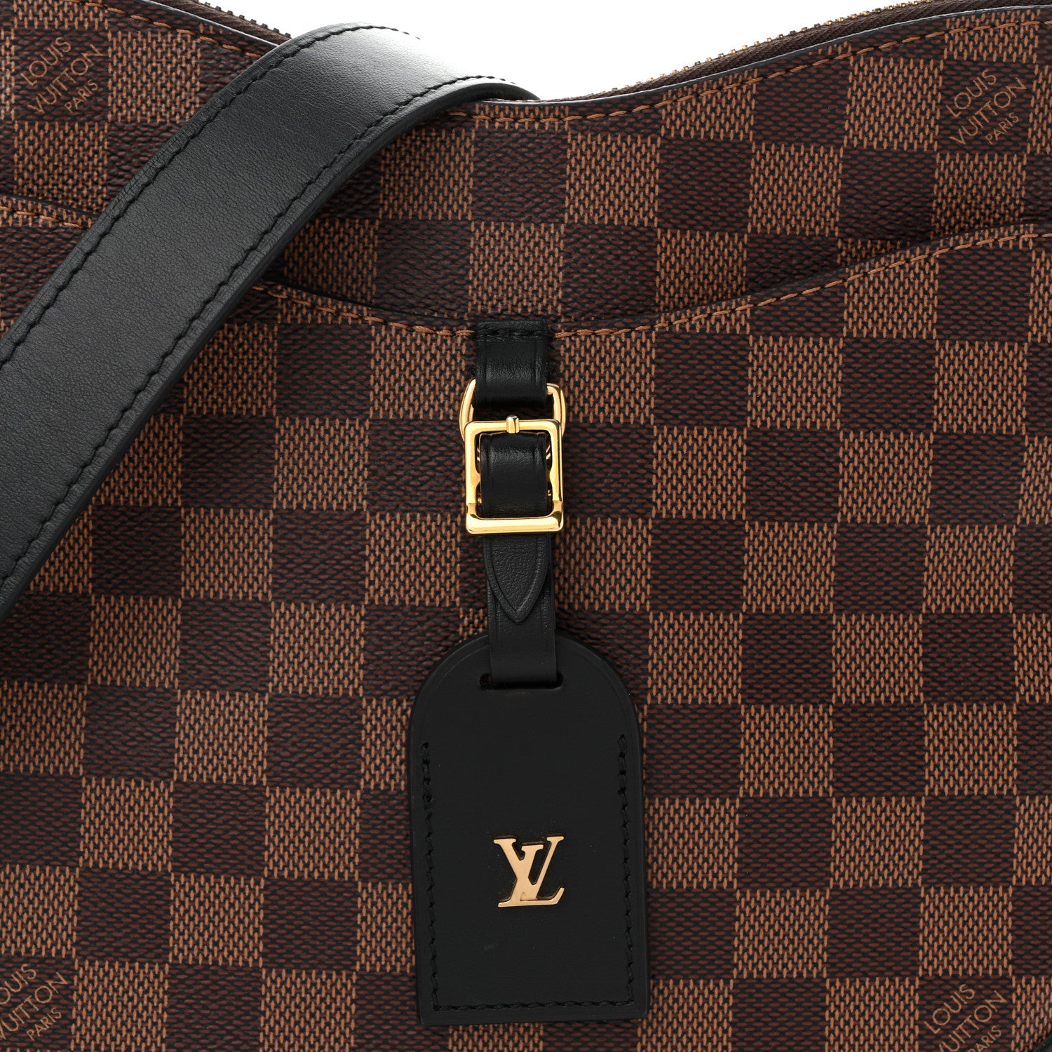 Louis Vuitton Damier Ebene Odeon PM Black 7 of 9