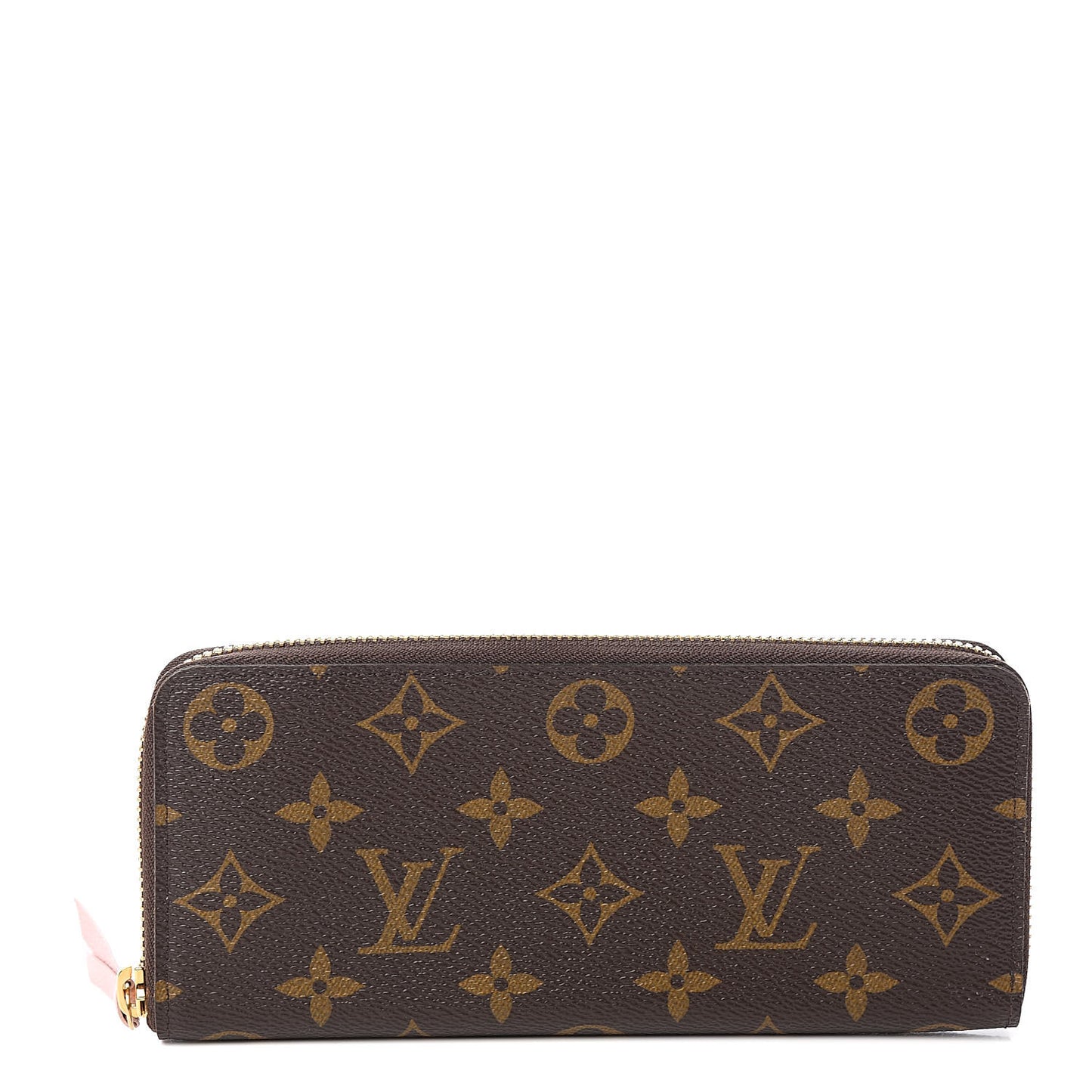Monogram Clemence Wallet Rose Ballerine