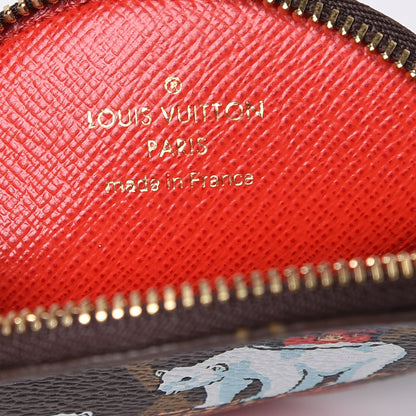 Louis Vuitton Monogram 2017 Christmas Animation Round Coin Purse 6 of 8