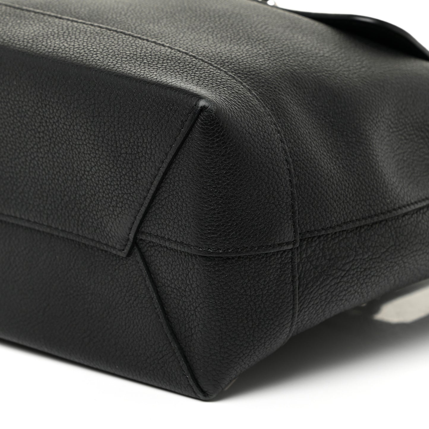 Calfskin Lockme Backpack Black