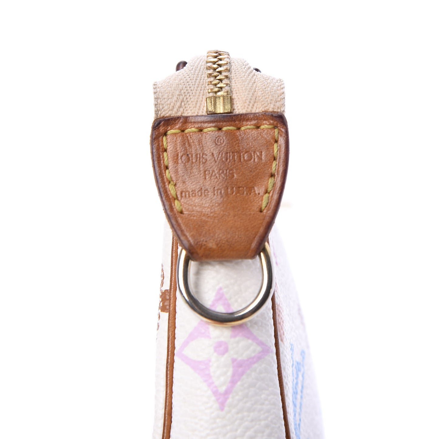 Monogram Multicolor Pochette Accessories White