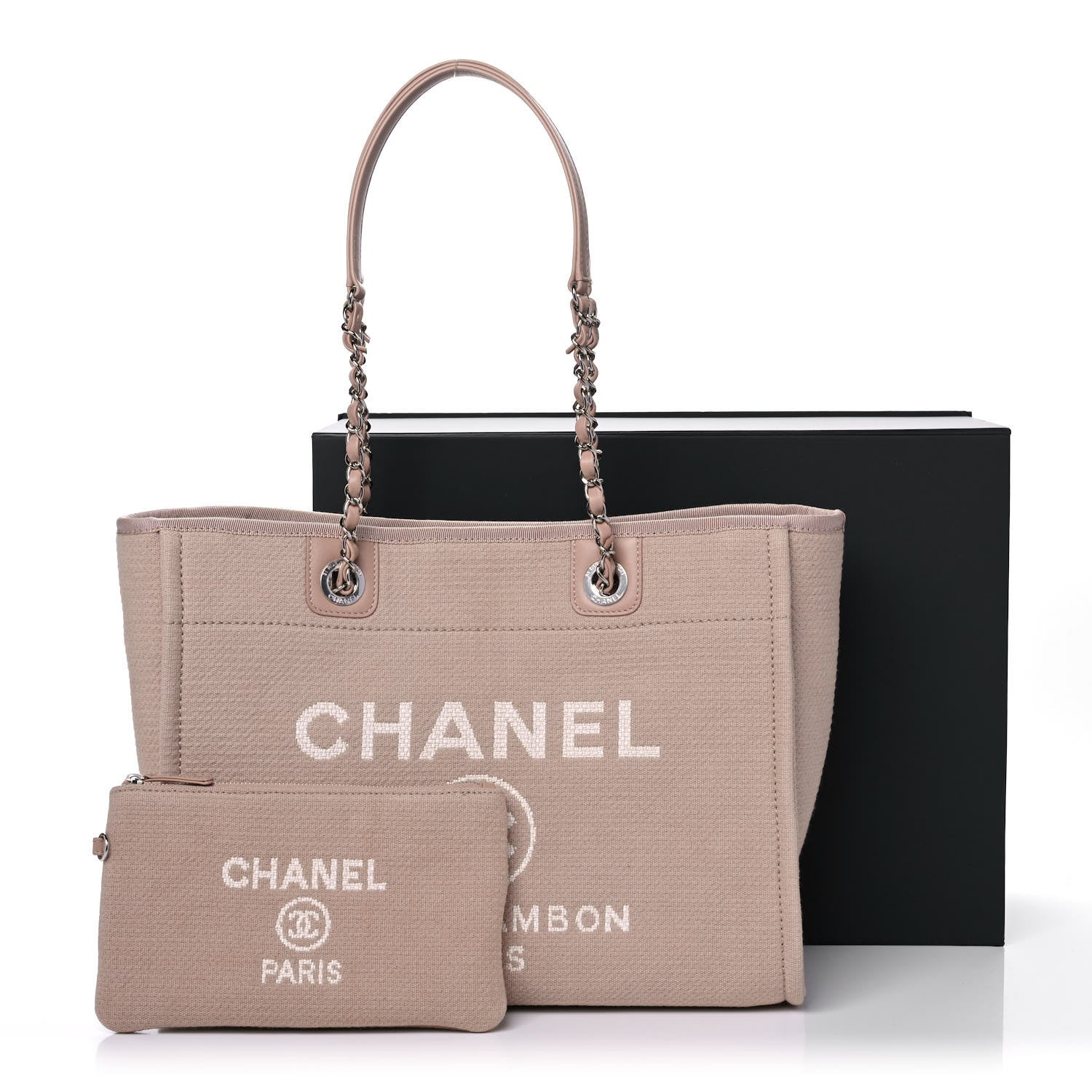 Chanel Mixed Fibers Small Deauville Tote Beige 11 of 11