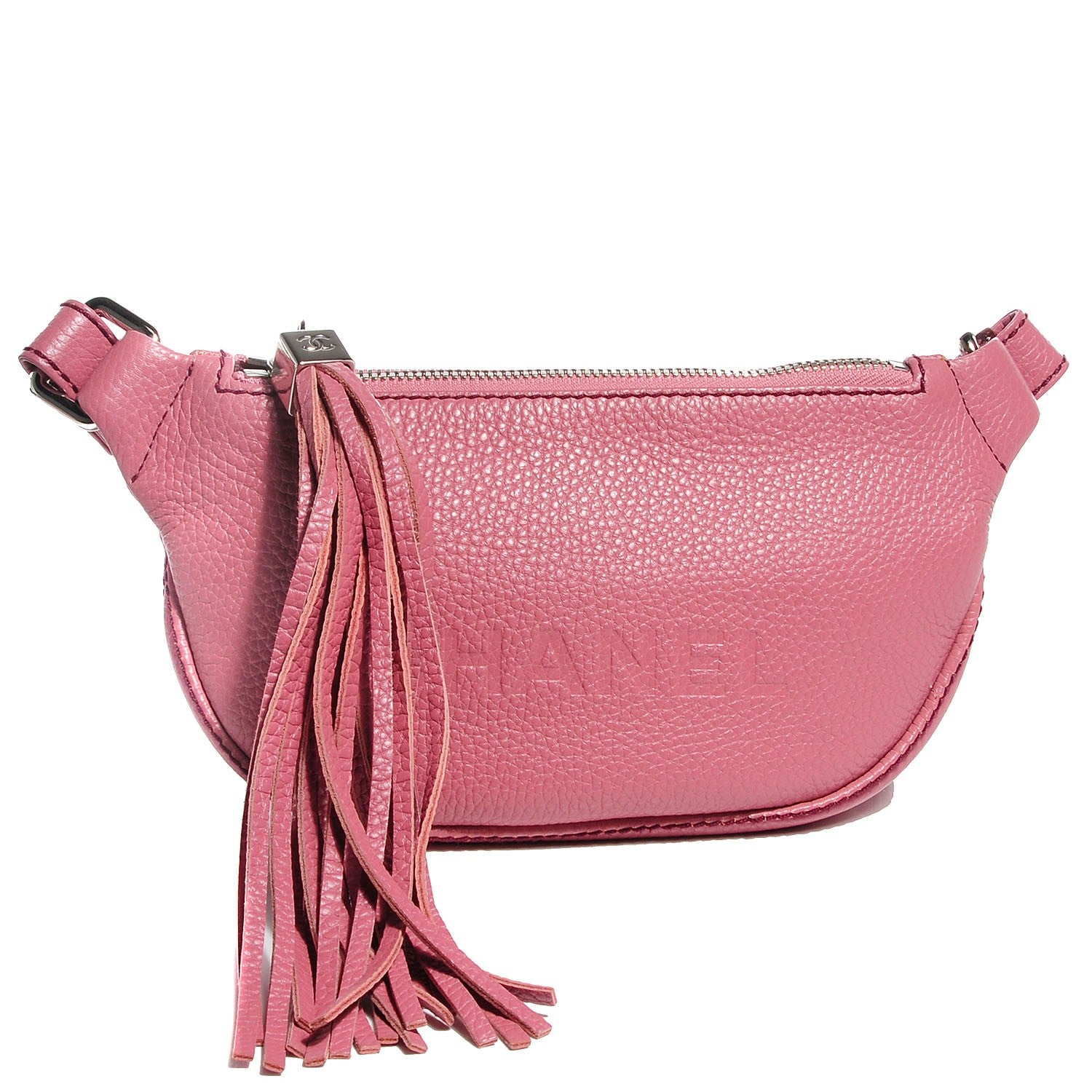 Chanel Leather Tassel Small Hobo Pink 1 of 7