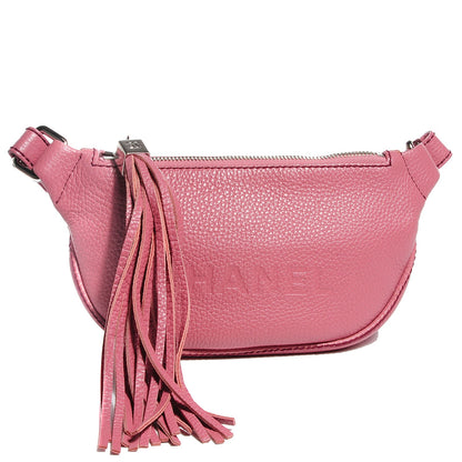 Chanel Leather Tassel Small Hobo Pink 1 of 7