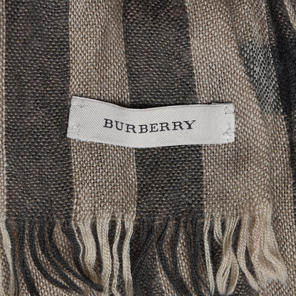 Burberry Cashmere Check Lightweight Scarf Camel 4 of 4