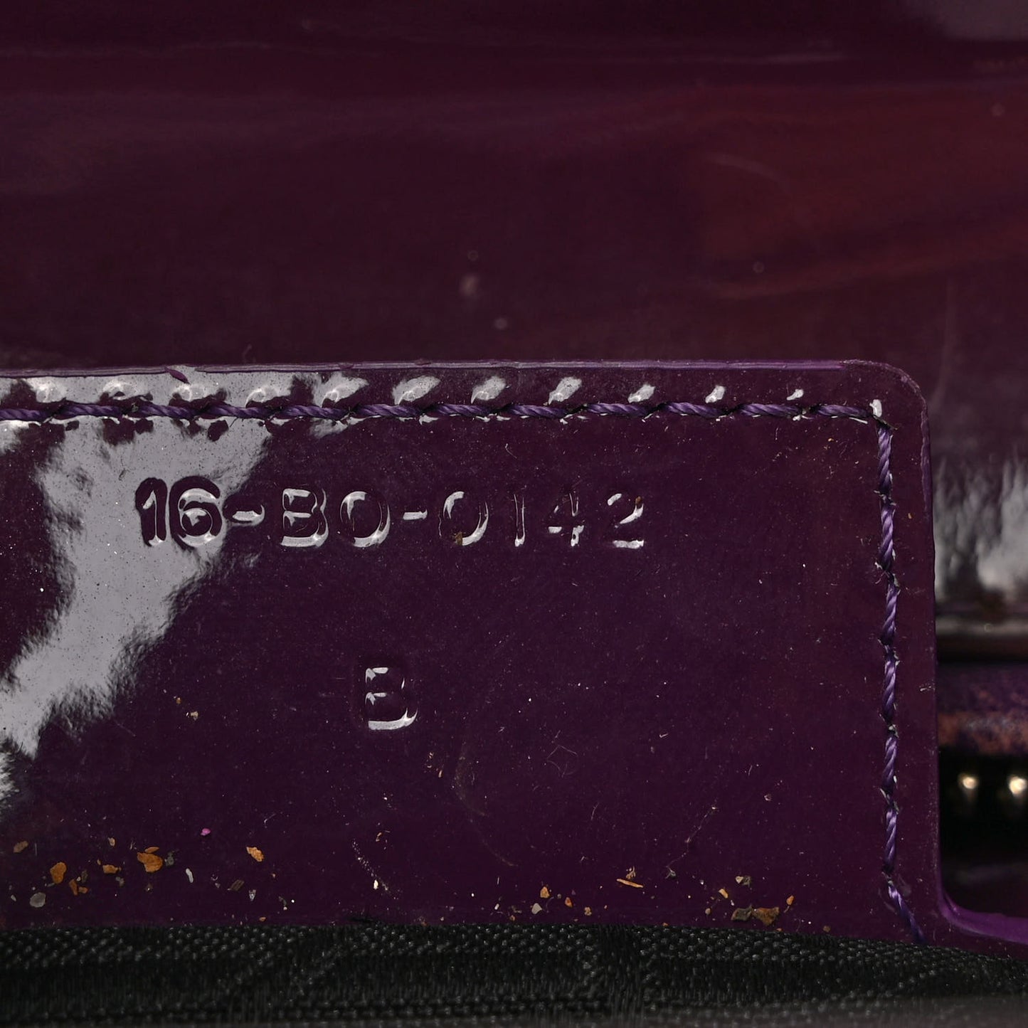 Patent Cannage Large Lady Dior Violet Purple