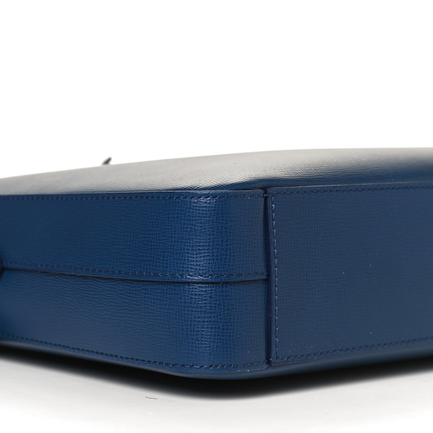 Burberry Textured Calfskin Barrow Briefcase Deep Blue 10 of 12