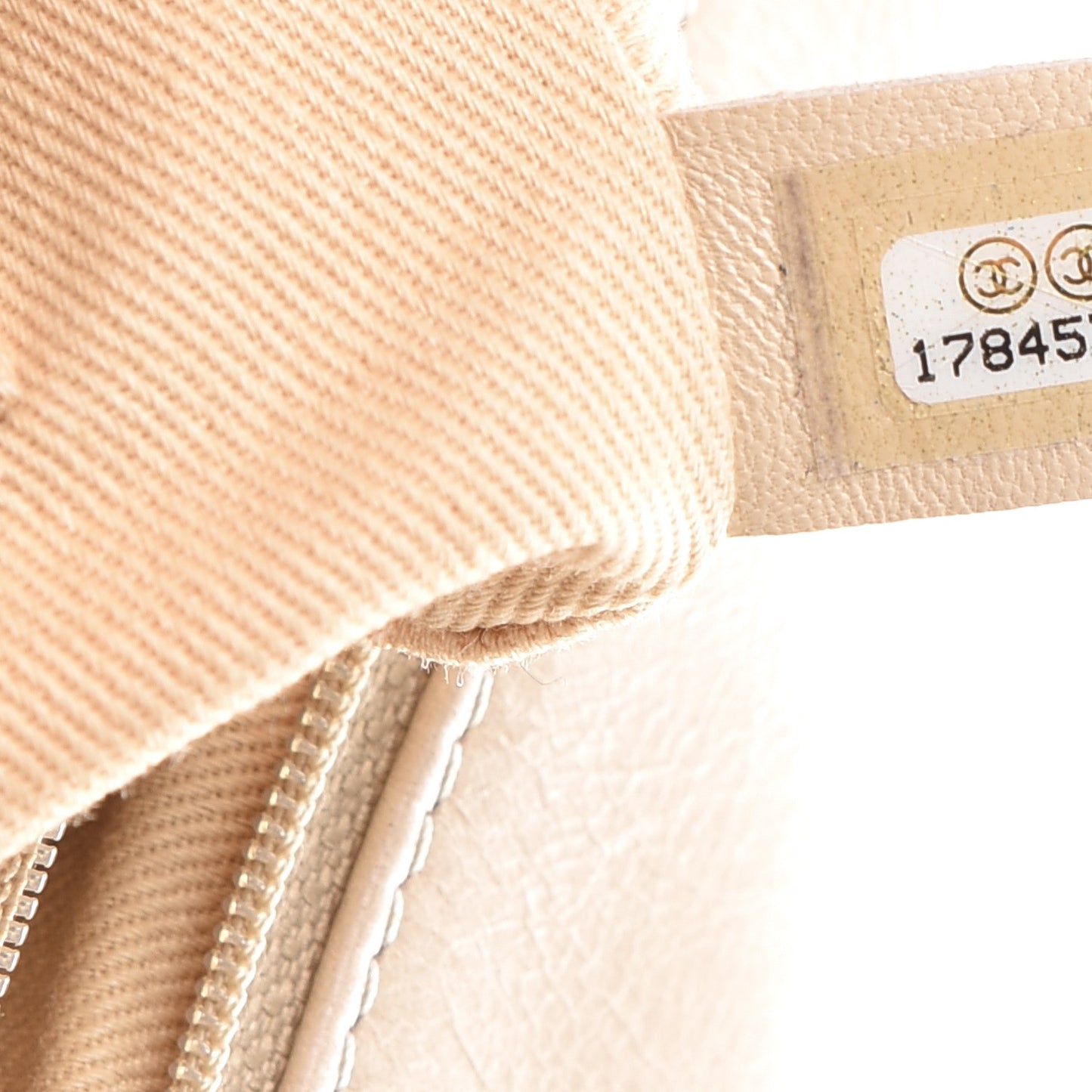 Calfskin Quilted Large Boy Flap Beige