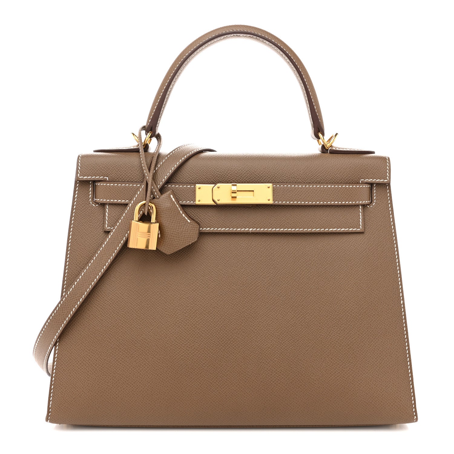 Hermes Epsom Kelly Sellier 28 Etoupe 1 of 17