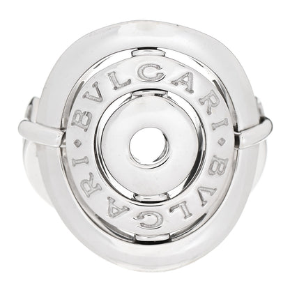 Bulgari 18K White Gold Astrale Cerchi Ring 53 6.5 1 of 7