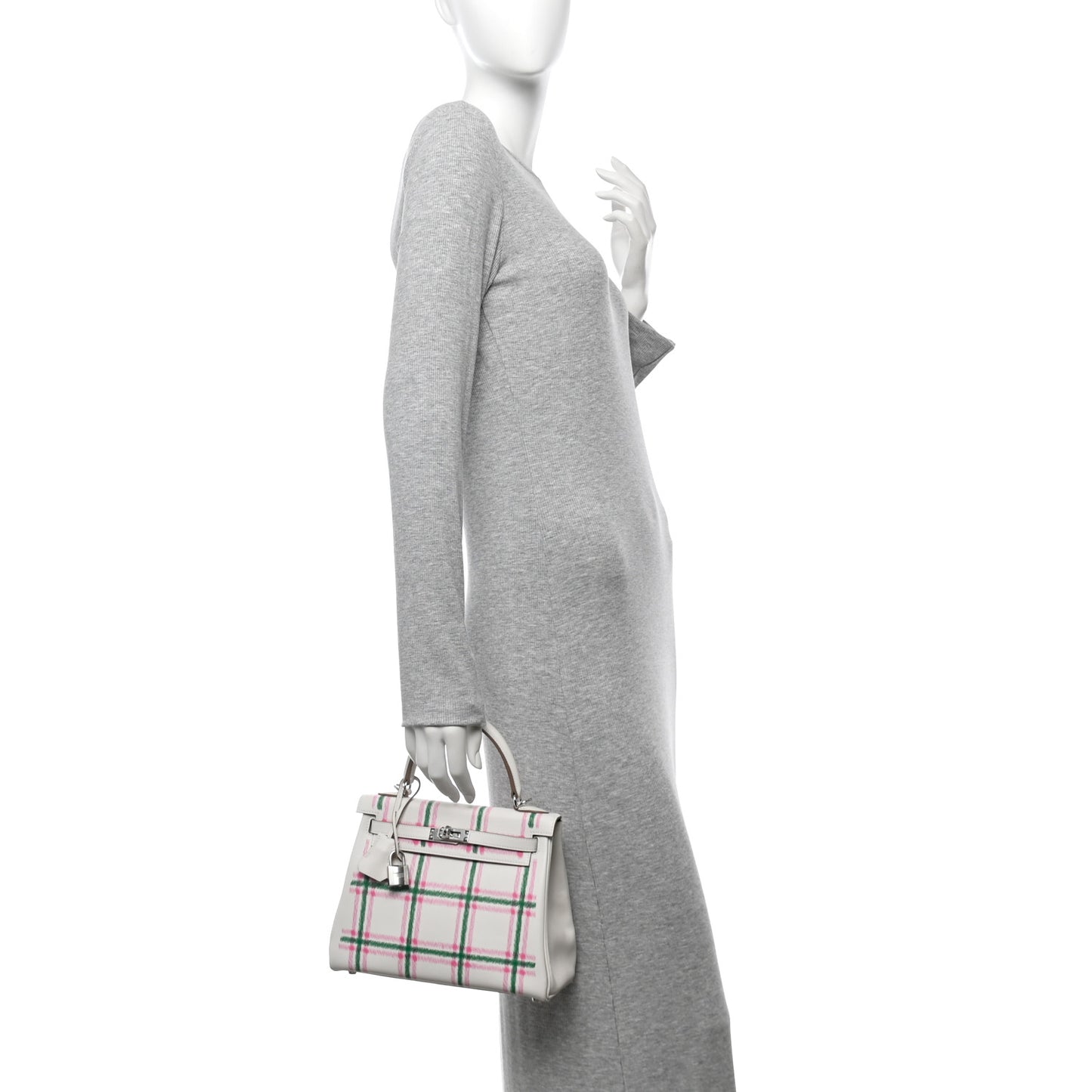 Swift Tartan Kelly Retourne 25 Gris Pale Rose Bubblegum Vert Moyen
