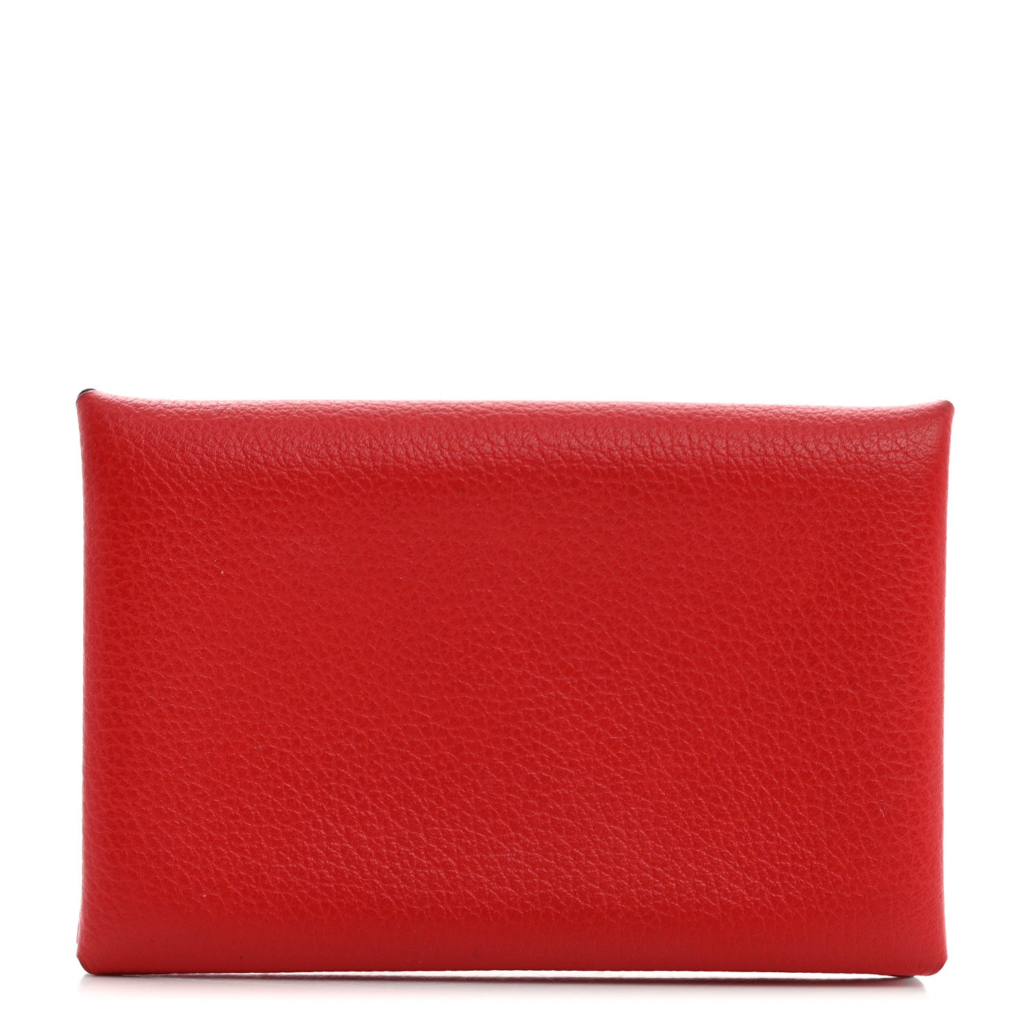 Hermes Evercolor Calvi Card Case Rouge De Coeur 1 of 8