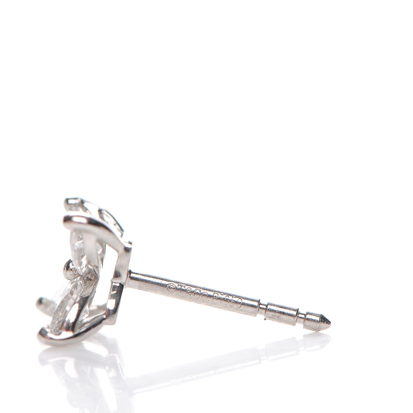 Platinum Diamond .64ct Small Victoria Earrings