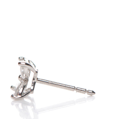 Tiffany Platinum Diamond .64ct Small Victoria Earrings 3 of 5