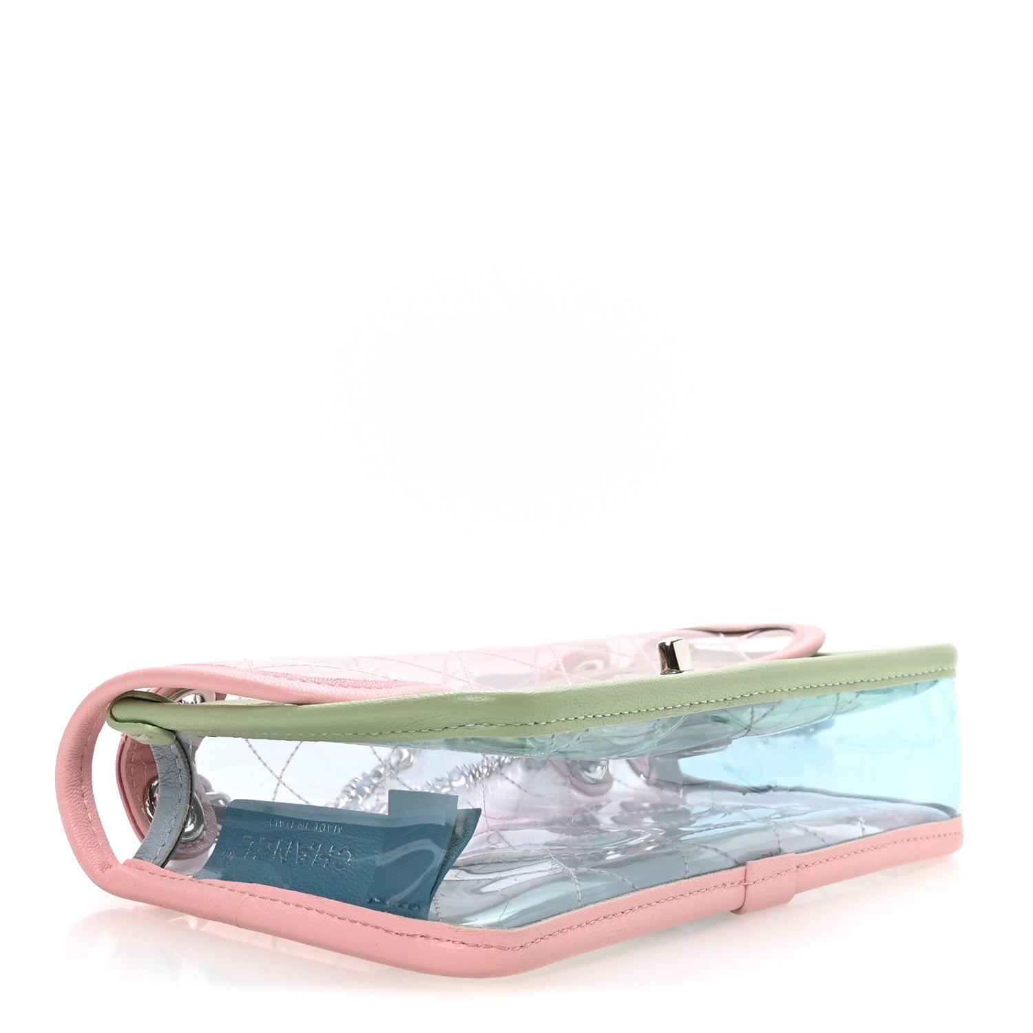 Chanel Lambskin PVC Quilted Mini Coco Splash Flap Blue Green 3 of 9