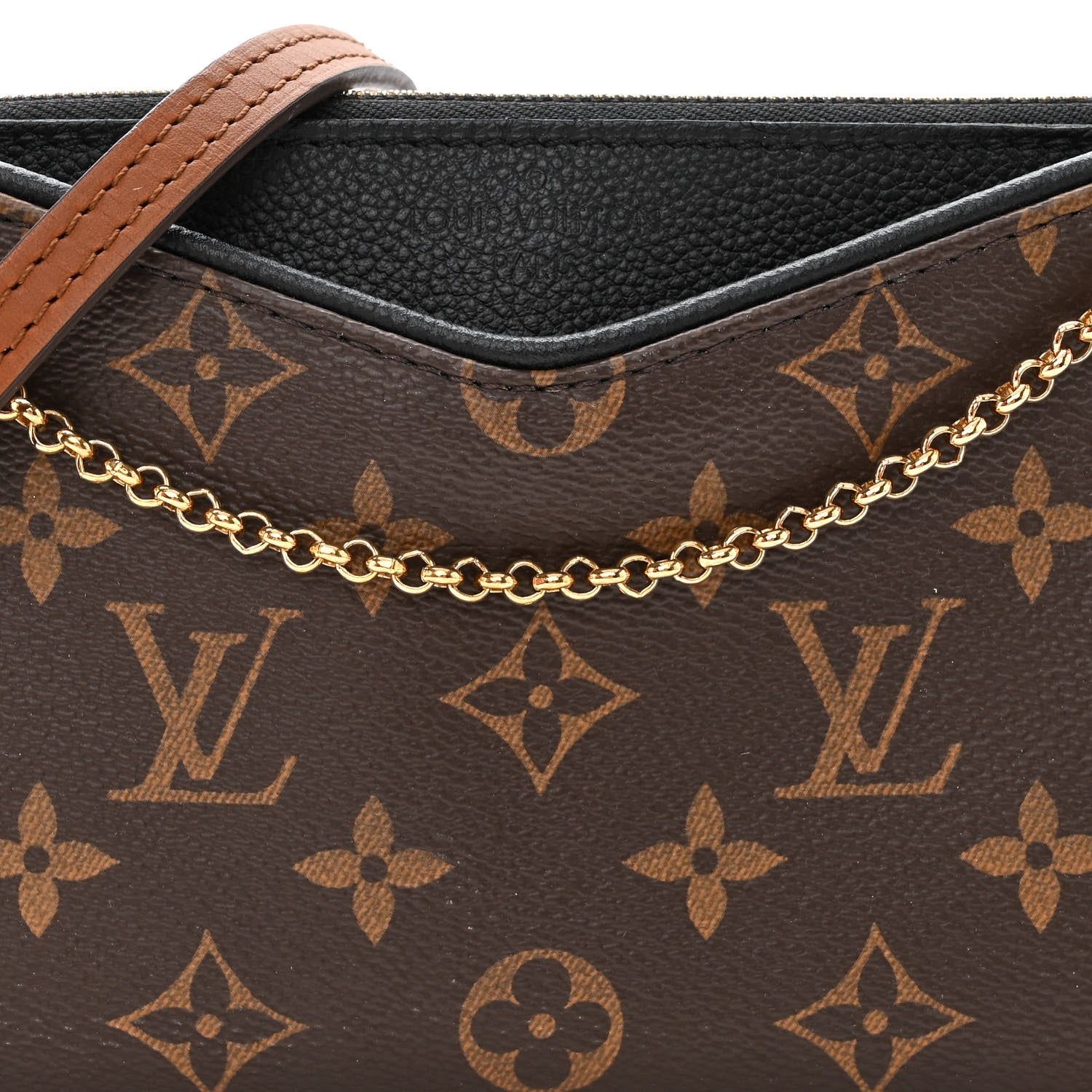 Louis Vuitton Monogram Pallas Clutch Black 8 of 10