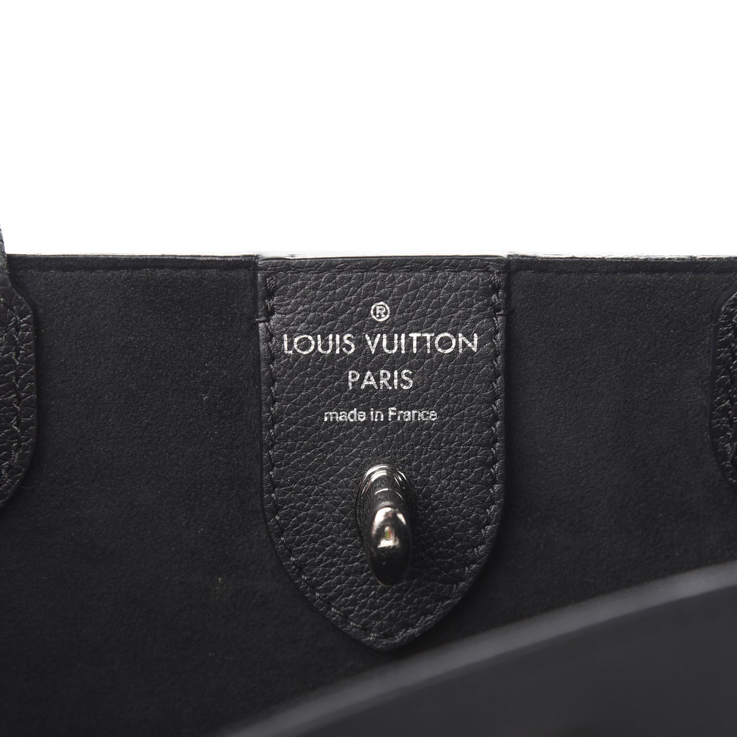 Calfskin Lockme Cabas Black