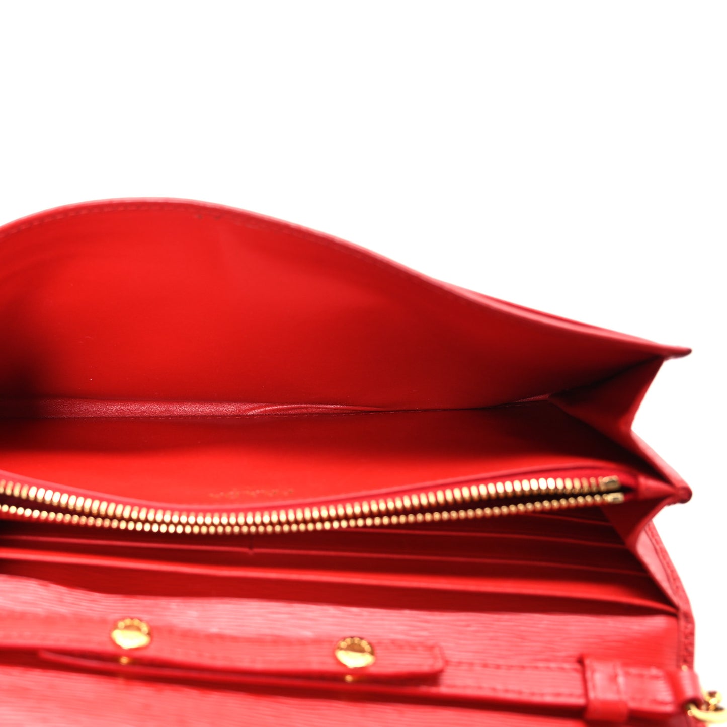 Vitello Move Metal Oro Chain Wallet Lacca