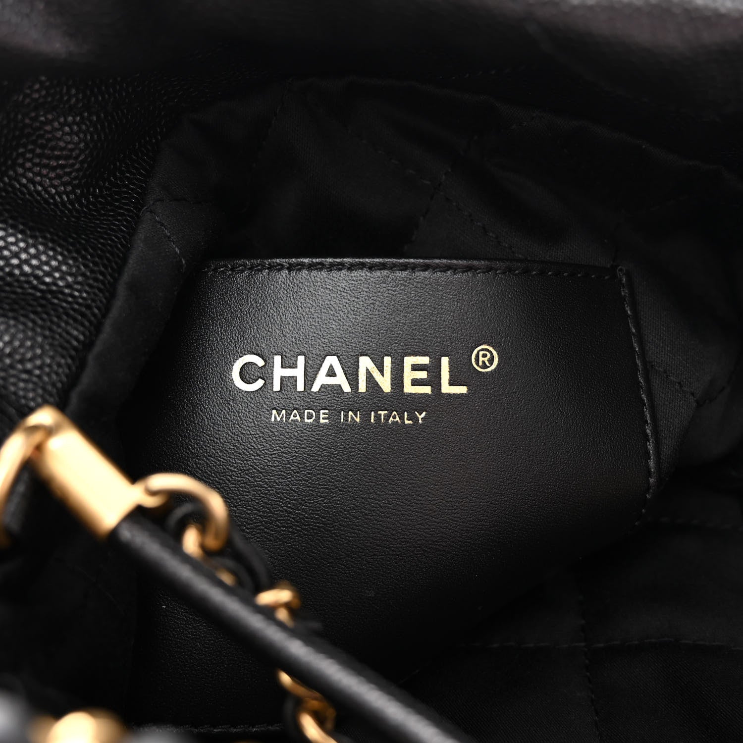 Chanel Shiny Caviar Quilted Monochrome Mini Chanel 22 Black 6 of 9